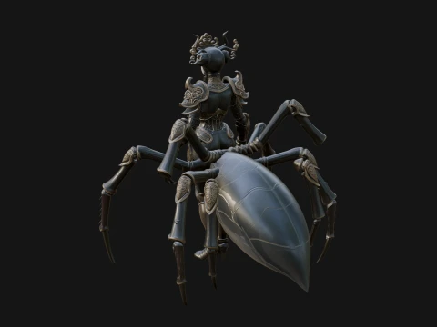 Spider Queen Statue Design 4 - 3D Print Model 3D Print Model