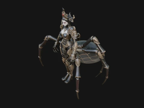 Spider Queen Statue Design 4 - 3D Print Model 3D Print Model