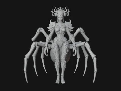 Spider Queen Statue Design 4 - 3D Print Model 3D Print Model