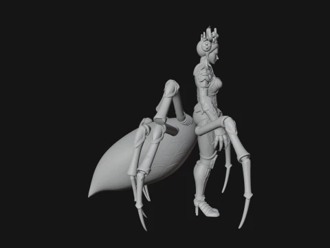 Spider Queen Statue Design 4 - 3D Print Model 3D Print Model