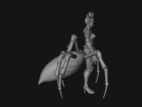 Spider Queen Statue Design 4 - 3D Print Model 3D Print Model