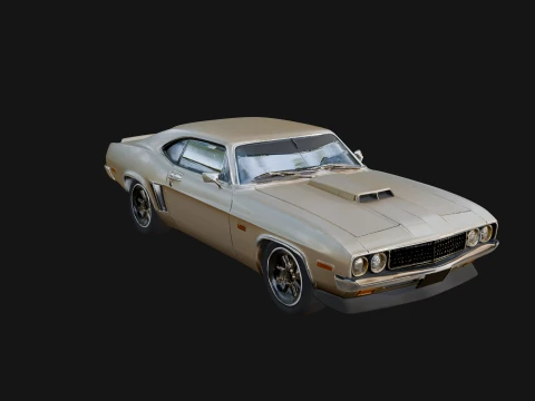 Classic Muscle Car Model Design 15 - 3D Print Model 3D Print Model