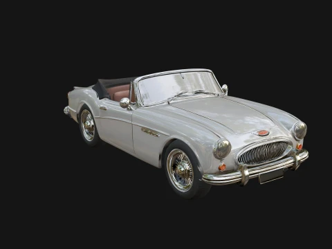 Mod&egrave;le de voiture Roadster vintage Design 4 - Mod&egrave;le d'impression 3D Modèles 3D en vedette