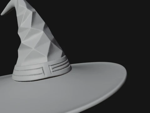 Witch Hat Sorcerer Statue Design 3 - 3D Print Model 3D Print Model