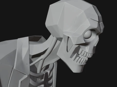 Walking Zombie Statue Design 3 - 3D Print Model 3D Print Model