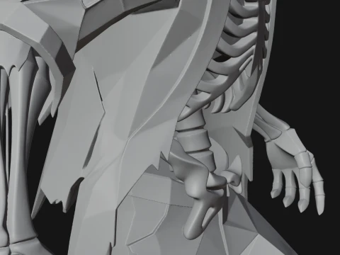 Walking Zombie Statue Design 3 - 3D Print Model 3D Print Model