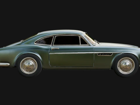 Vintage Sports Coupe Model Design 3 - 3D Print Model 3D Print Model