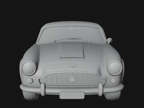 Vintage Sports Coupe Model Design 3 - 3D Print Model 3D Print Model
