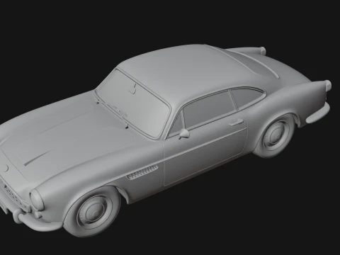 Vintage Sports Coupe Model Design 3 - 3D Print Model 3D Print Model