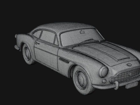 Vintage Sports Coupe Model Design 3 - 3D Print Model 3D Print Model