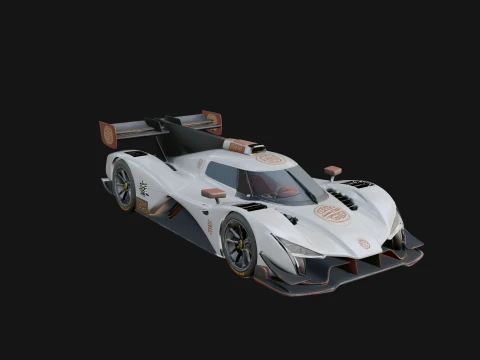 Prototypowy model samochodu wyścigowego Endurance 4 - model do druku 3D Model do druku 3D