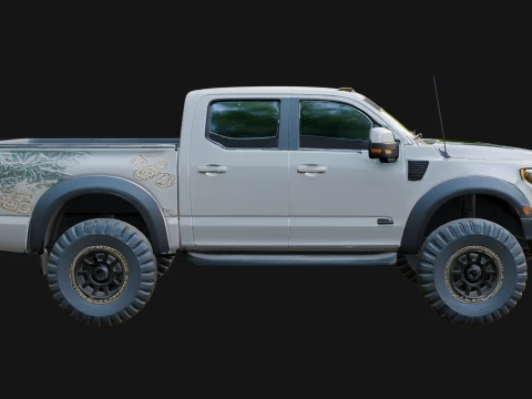 Off Road Pickup Truck Model Design 8 - 3D Print Model 3D Print Model