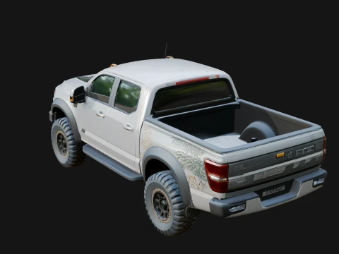 Off Road Pickup Truck Model Design 8 - 3D Print Model 3D Print Model