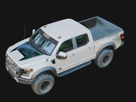Off Road Pickup Truck Model Design 8 - 3D Print Model 3D Print Model