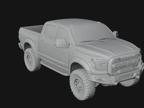 Off Road Pickup Truck Model Design 8 - 3D Print Model 3D Print Model