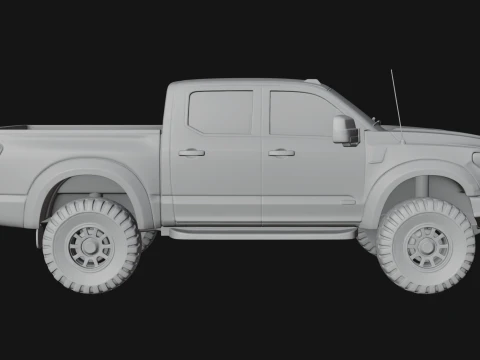 Off Road Pickup Truck Model Design 8 - 3D Print Model 3D Print Model