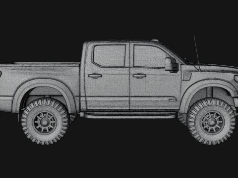 Off Road Pickup Truck Model Design 8 - 3D Print Model 3D Print Model