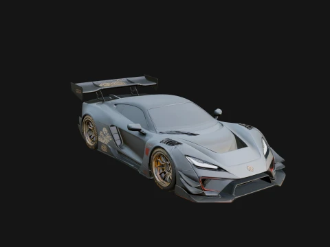 Racing Sports Car Model Design 15 - 3D Print Model 3D Print Model