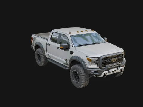 Off Road Pickup Truck Model Design 9 - 3D Print Model 3D Print Model