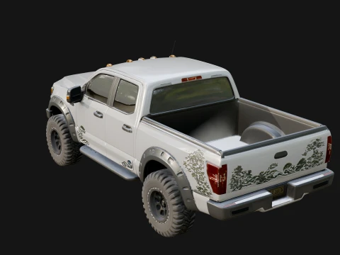 Off Road Pickup Truck Model Design 9 - 3D Print Model 3D Print Model