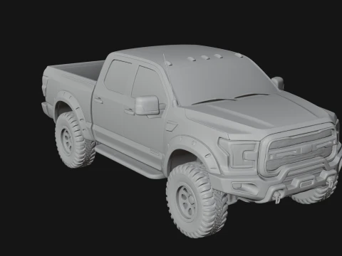 Off Road Pickup Truck Model Design 9 - 3D Print Model 3D Print Model