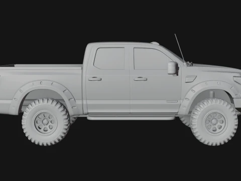 Off Road Pickup Truck Model Design 9 - 3D Print Model 3D Print Model