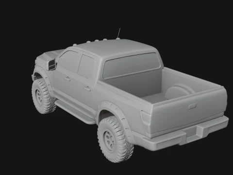 Off Road Pickup Truck Model Design 9 - 3D Print Model 3D Print Model