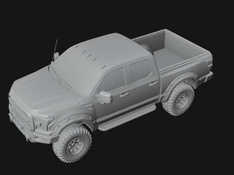 Off Road Pickup Truck Model Design 9 - 3D Print Model 3D Print Model
