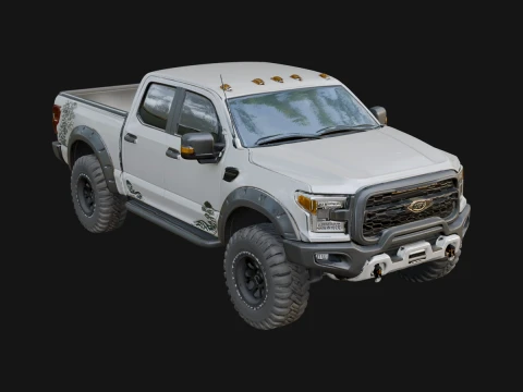 Off Road Pickup Truck Model Design 9 - 3D Print Model 3D Print Model