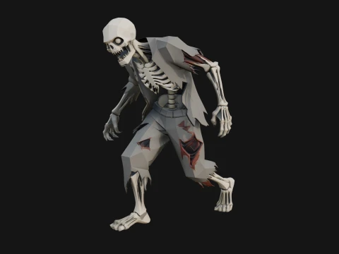 Walking Zombie Statue Design 4 - 3D Print Model 3D Print Model