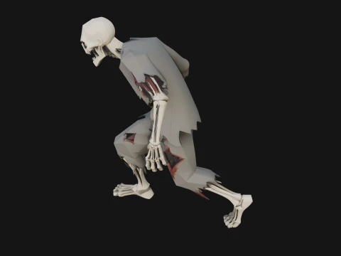 Walking Zombie Statue Design 4 - 3D Print Model 3D Print Model