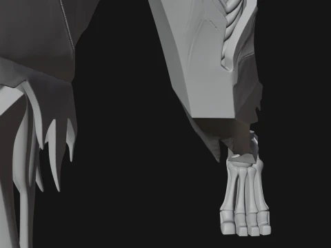 Walking Zombie Statue Design 4 - 3D Print Model 3D Print Model