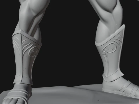 Greek Hoplite Warrior Statue Design 5 - 3D Print Model 3D Print Model