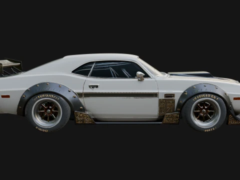 Classic Muscle Car Model Design 16 - 3D Print Model 3D Print Model