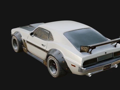 Classic Muscle Car Model Design 16 - 3D Print Model 3D Print Model