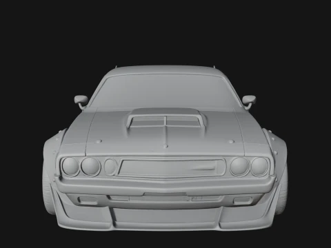 Classic Muscle Car Model Design 16 - 3D Print Model 3D Print Model