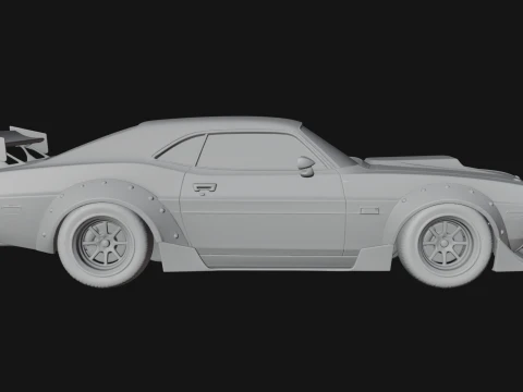Classic Muscle Car Model Design 16 - 3D Print Model 3D Print Model