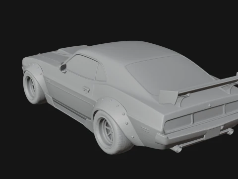 Classic Muscle Car Model Design 16 - 3D Print Model 3D Print Model