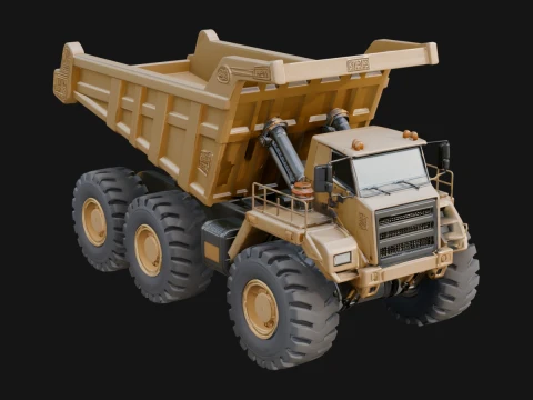 Dump Truck Model Design 15 - 3D Print Model 3D Принт Модель