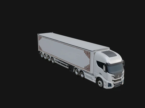 Semi Truck Model Design 16 - 3D Print Model 3D Принт Модель