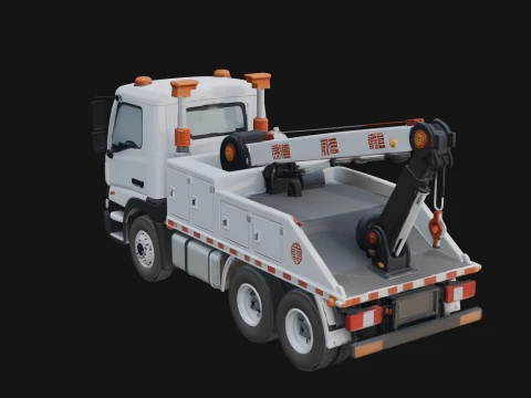 Tow Truck Model Design 16 - 3D Print Model 3D Print Model
