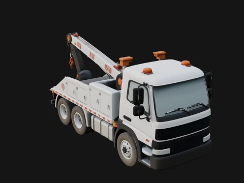 Tow Truck Model Design 16 - 3D Print Model 3D Print Model