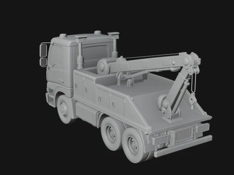 Tow Truck Model Design 16 - 3D Print Model 3D Print Model