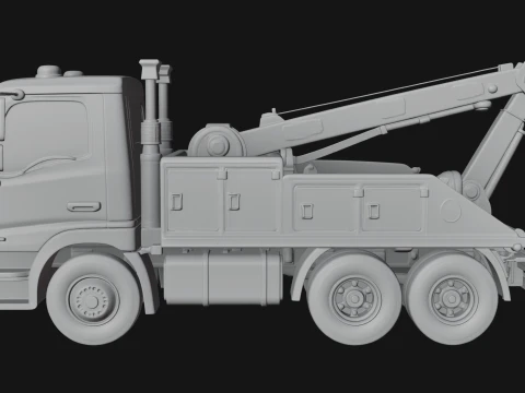 Tow Truck Model Design 16 - 3D Print Model 3D Print Model