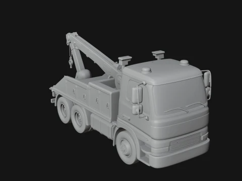Tow Truck Model Design 16 - 3D Print Model 3D Print Model