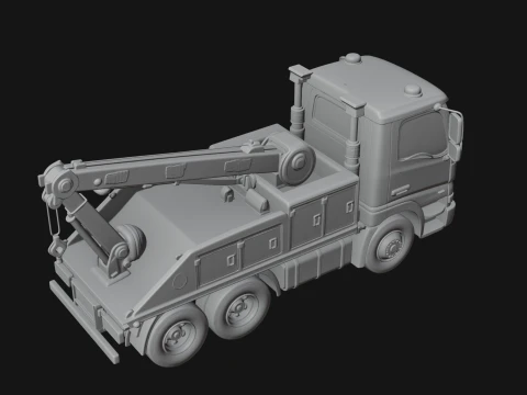 Tow Truck Model Design 16 - 3D Print Model 3D Print Model