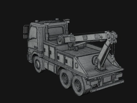 Tow Truck Model Design 16 - 3D Print Model 3D Print Model