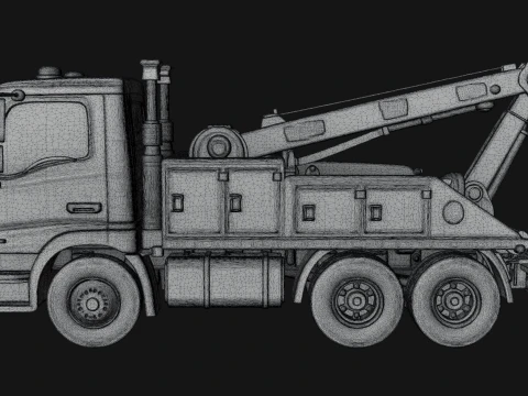 Tow Truck Model Design 16 - 3D Print Model 3D Print Model