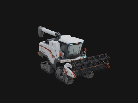 Combine Harvester Model Design 1 - 3D Print Model 3D Print Model