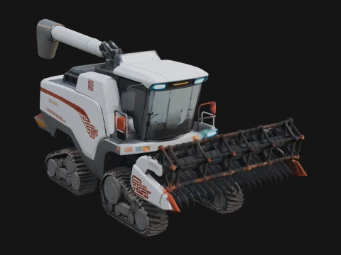Combine Harvester Model Design 1 - 3D Print Model 3D 프린트 모델